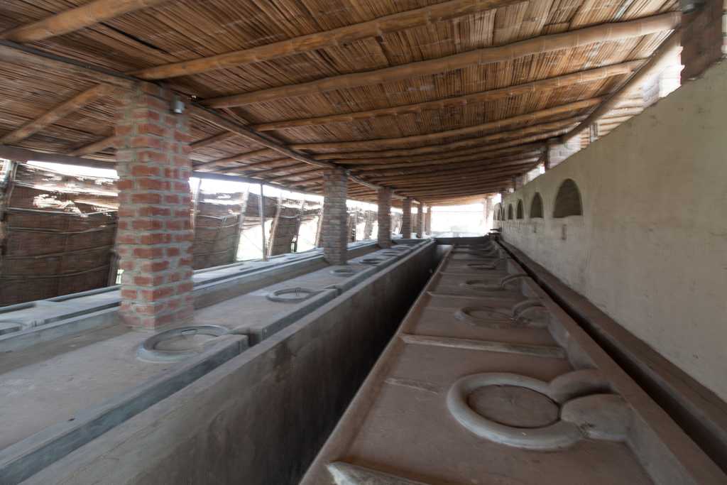 The original fermentation tanks of Pisco Portón