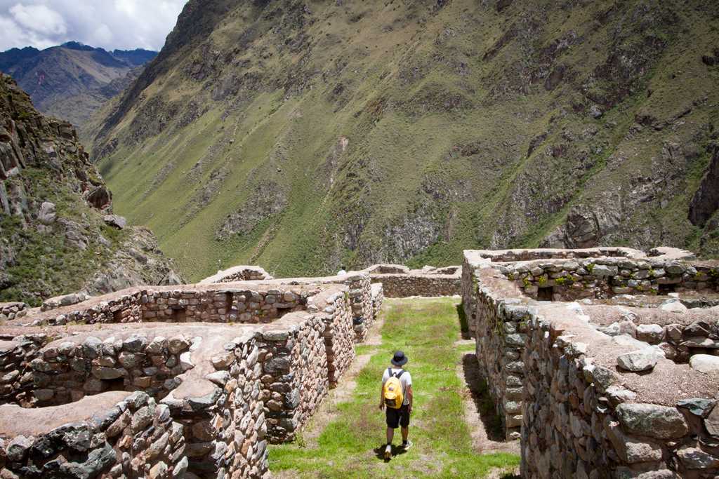 The trail is dotted with Incan ruins