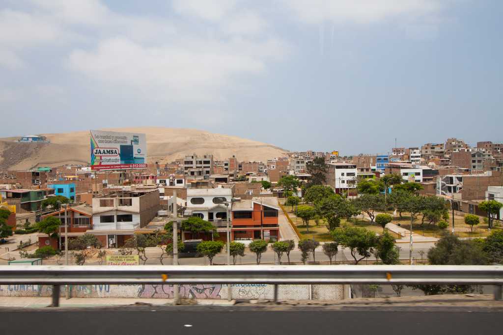 The urban sprawl of Lima