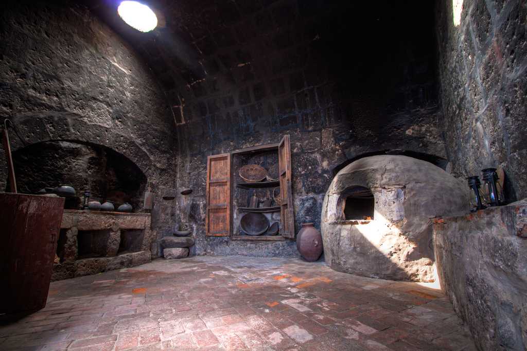 A kitchen in one of the homes