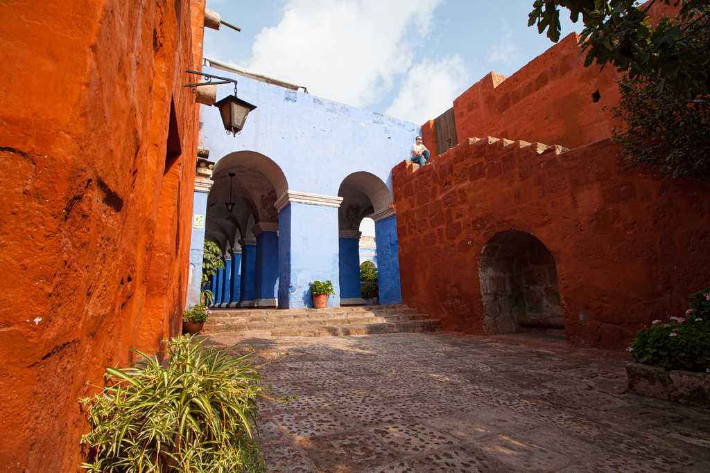 A courtyard in the convent