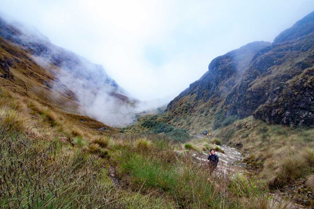 Renée makes it to the top of the pass